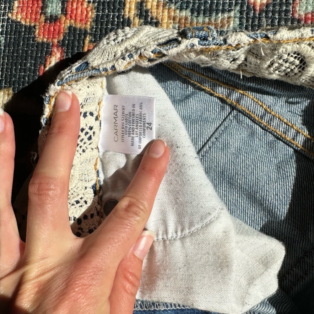 Carmar crochet Jean shorts - Picture 4 of 4